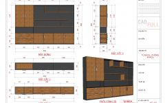 Layout Sketchup - Tủ Sách 3
